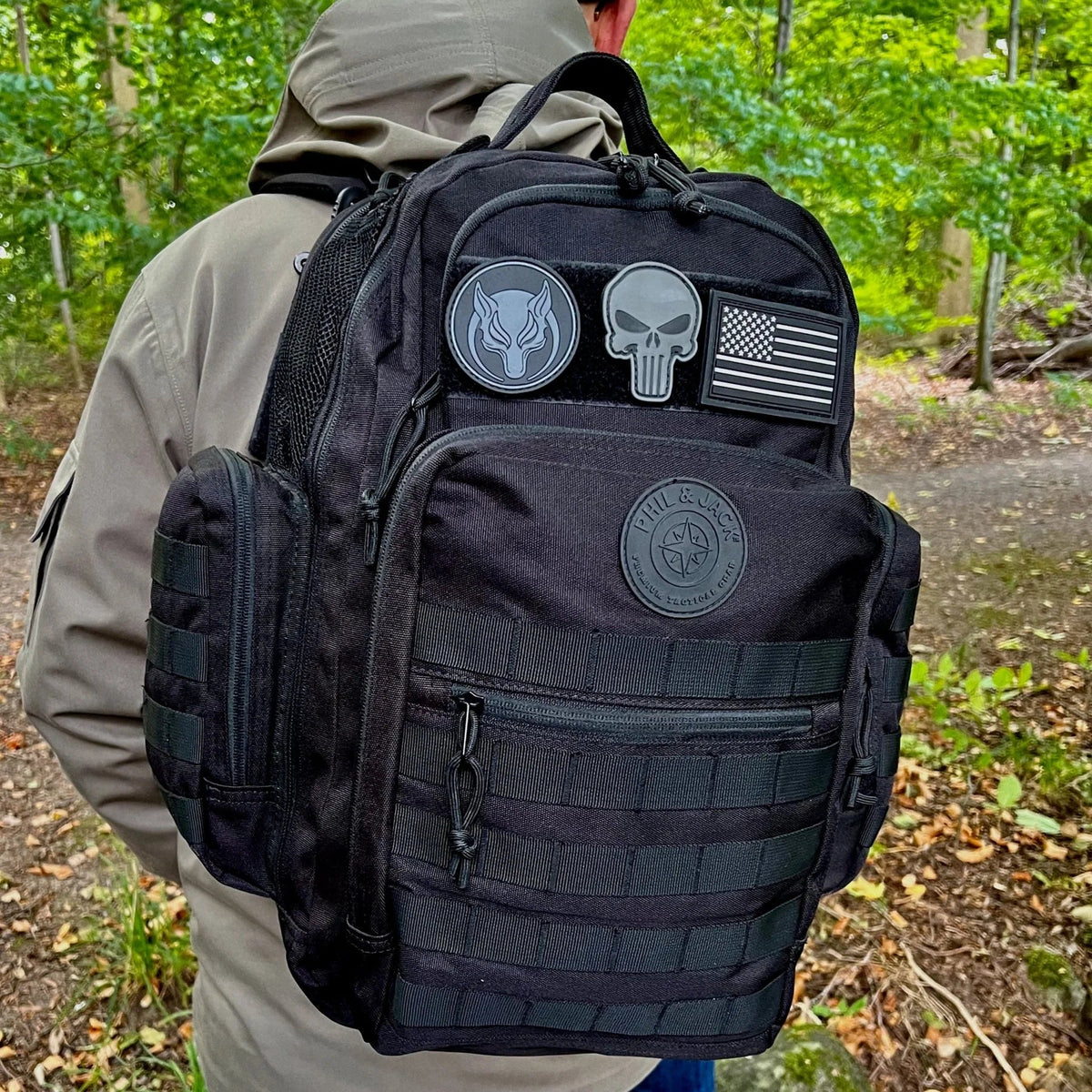 Phil & Jack Dad Diaper Bag Backpack, Baby Diaper Bag with Changing Station, Tactical Military Style, Womens Mens Diaper Bag (Black) Handbags & Wallets - Tophatter Daily Deals