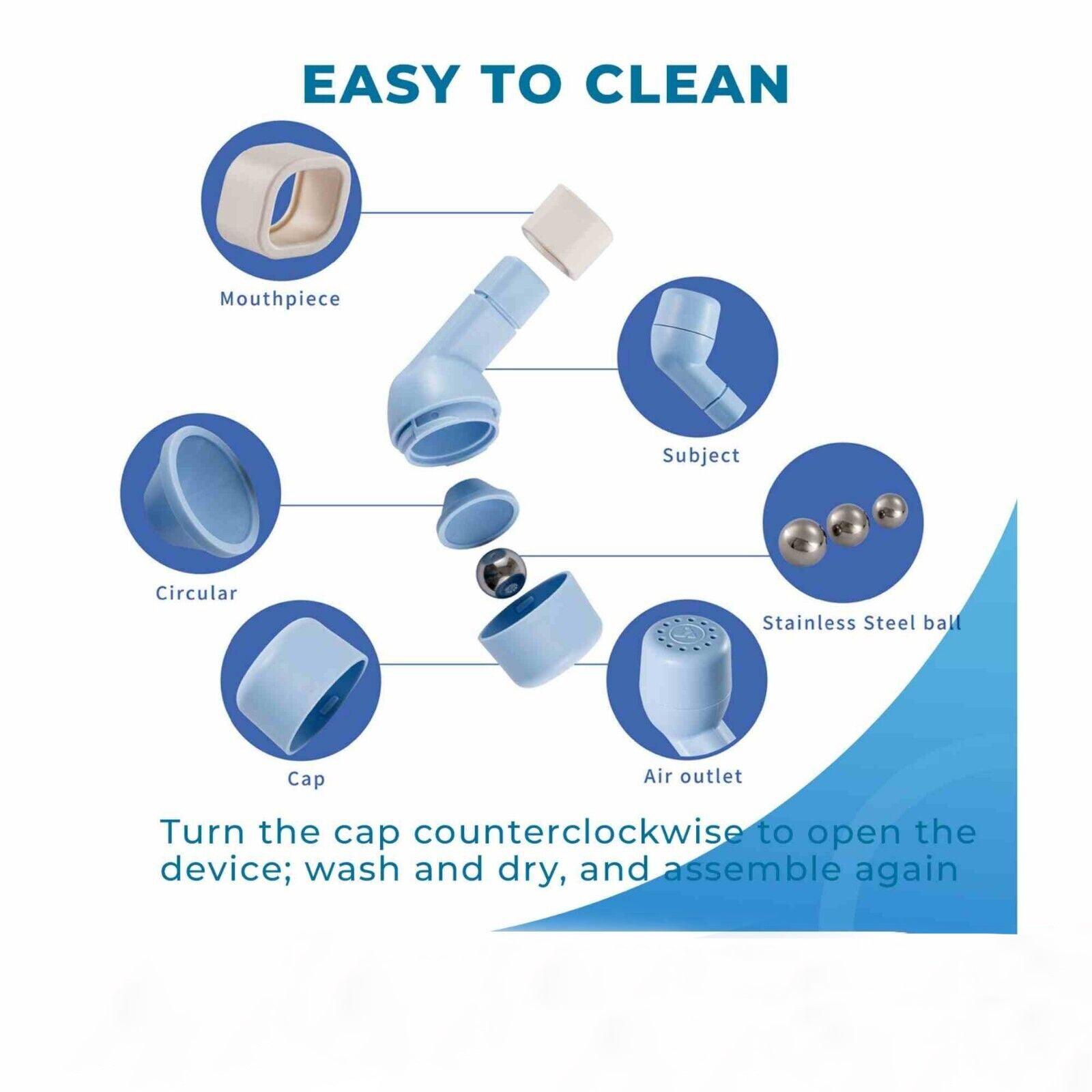 Lung Exerciser Device - Naturally Clear Mucus with The Breathing Exerciser Device Perfect Treatment Aid New Arrival - Tophatter Daily Deals