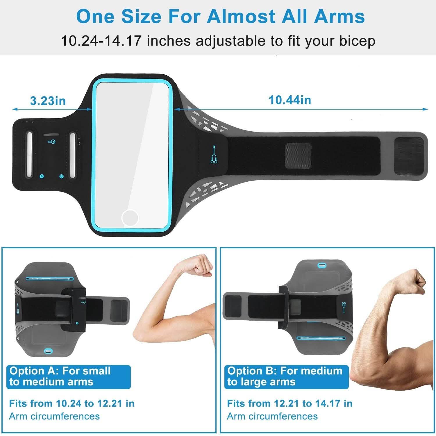 Phone Armband Case Sweat Resistant Mobile Accessories - Tophatter Daily Deals