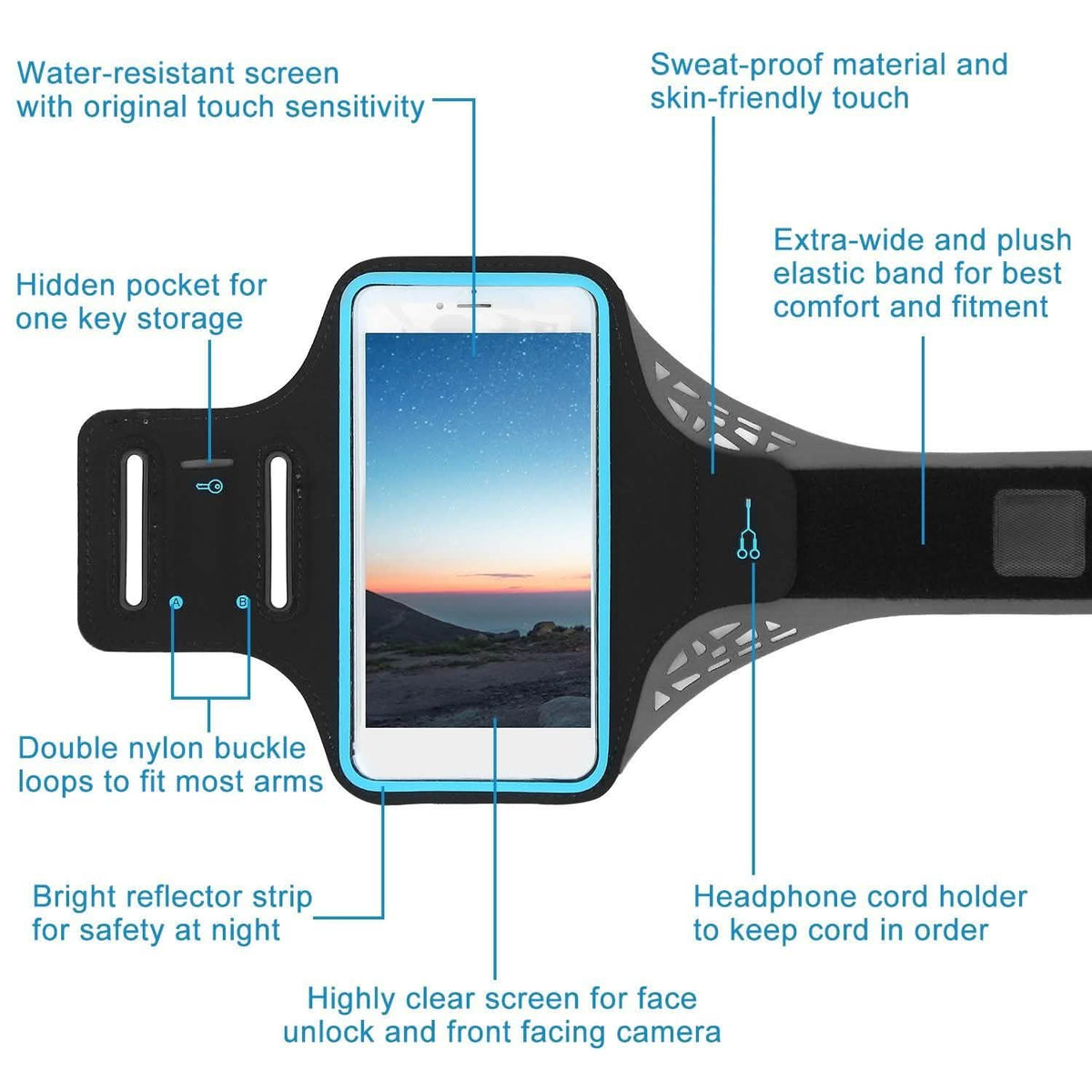 Phone Armband Case Sweat Resistant Phone Cases - Tophatter Daily Deals