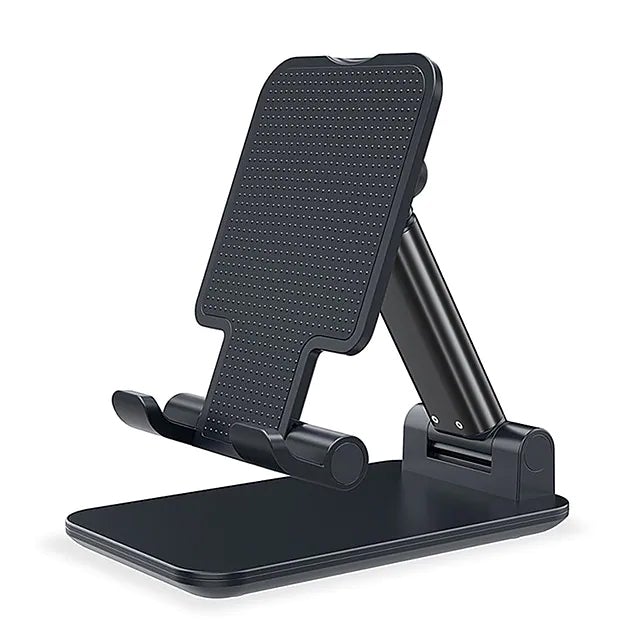 Phone Stand Holder Adjustable Height Increasing Black Phone Holder - Tophatter Daily Deals