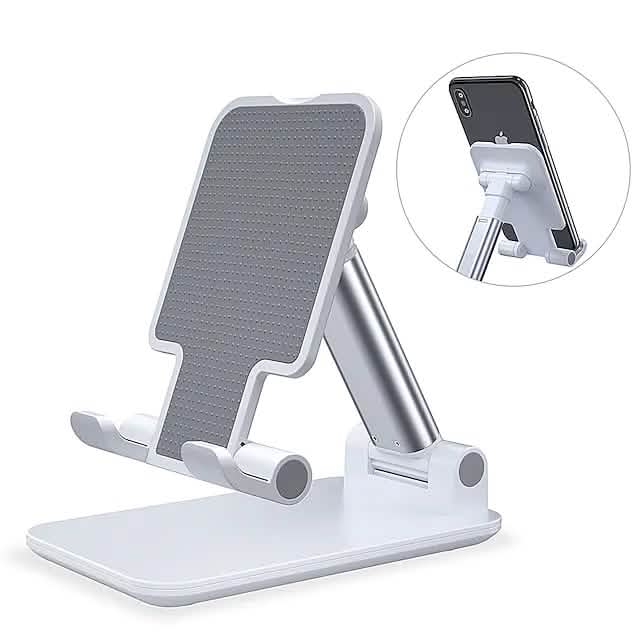 Phone Stand Holder Adjustable Height Increasing Phone Mounts & Holders - Tophatter Daily Deals