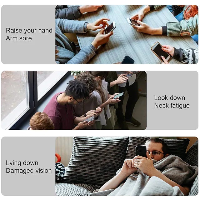 Phone Stand Holder Adjustable Height Increasing Phone Holder - Tophatter Daily Deals