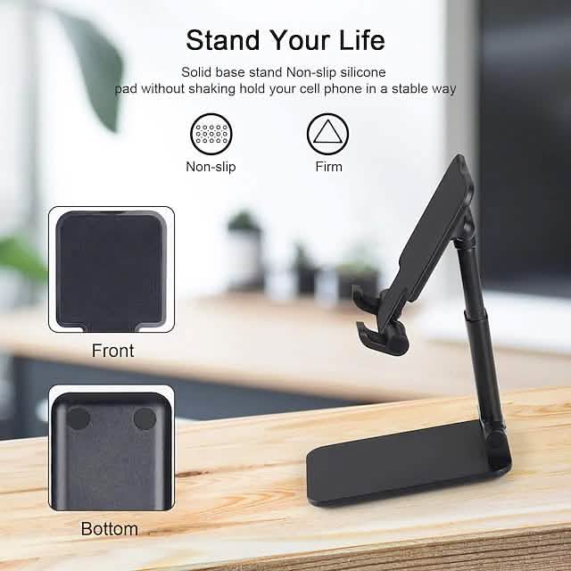 Phone Stand Holder Adjustable Height Increasing Phone Mounts & Holders - Tophatter Daily Deals