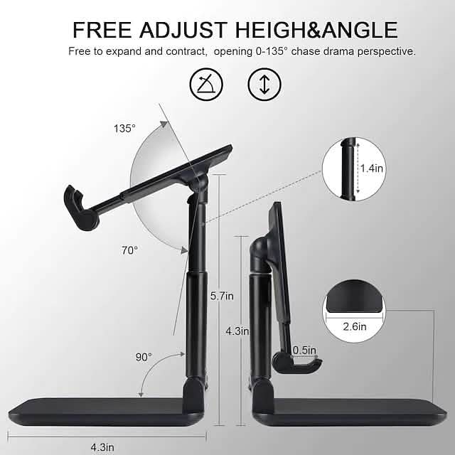 Phone Stand Holder Adjustable Height Increasing Phone Mounts & Holders - Tophatter Daily Deals