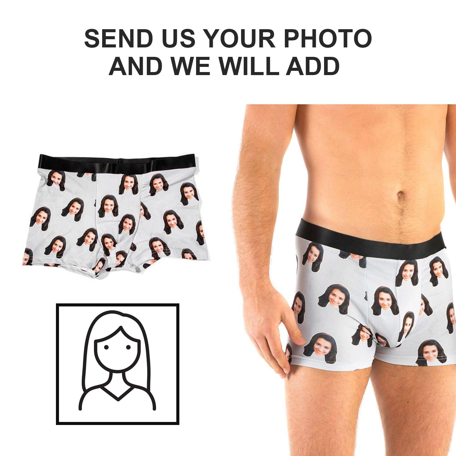 Personalised Boxer Shorts - Custom Printed Underwear Boyfriend Gift Custom product - Tophatter Daily Deals