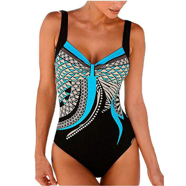 One Piece Swimwear For Women Blue Swimwear - Tophatter Daily Deals