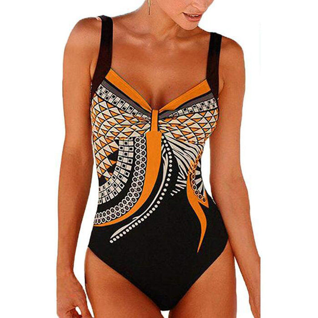 One Piece Swimwear For Women Orange Swimwear - Tophatter Daily Deals