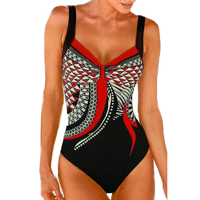 One Piece Swimwear For Women Red Swimwear - Tophatter Daily Deals