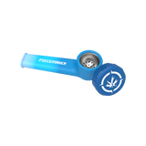 PieceMaker Karma Silicone Hand Pipe Ombre Blue Hand Pipes - Tophatter Daily Deals