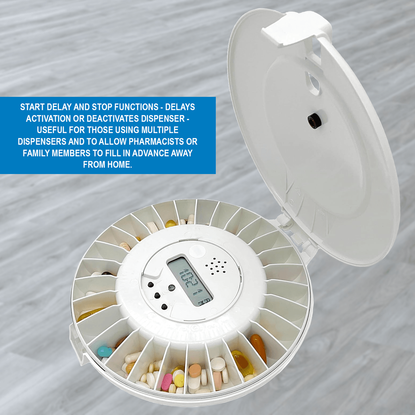 Automatic Pill Dispenser - Medication Pill Dispenser With 28 Sections Advanced Technology Health Care - Tophatter Daily Deals