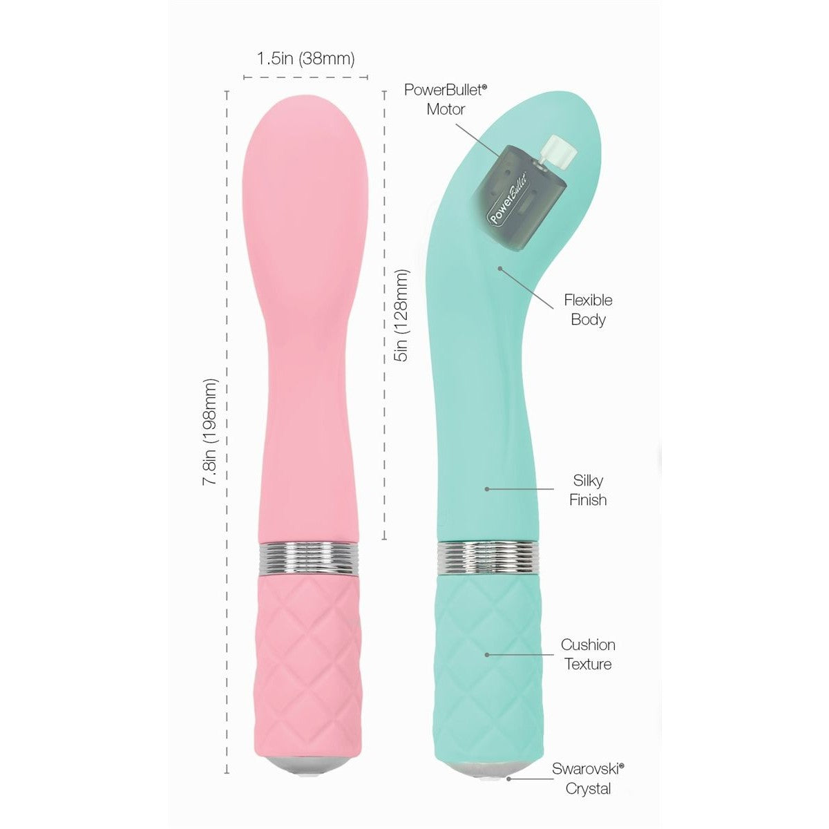 Pillow Talk Sassy G-Spot Vibrator in Teal Vibrator - Tophatter Daily Deals