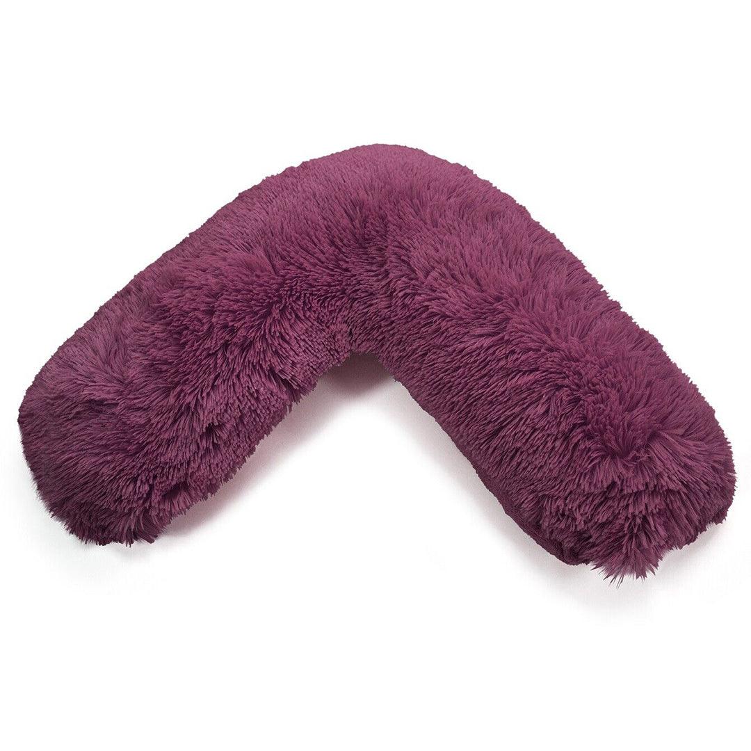 Pillowcases for V Shaped Pillow - Teddy Cuddles V Shape Pillow Case For Soft Back Neck Nursing Pregnancy Support Plum Pillows - Tophatter Daily Deals