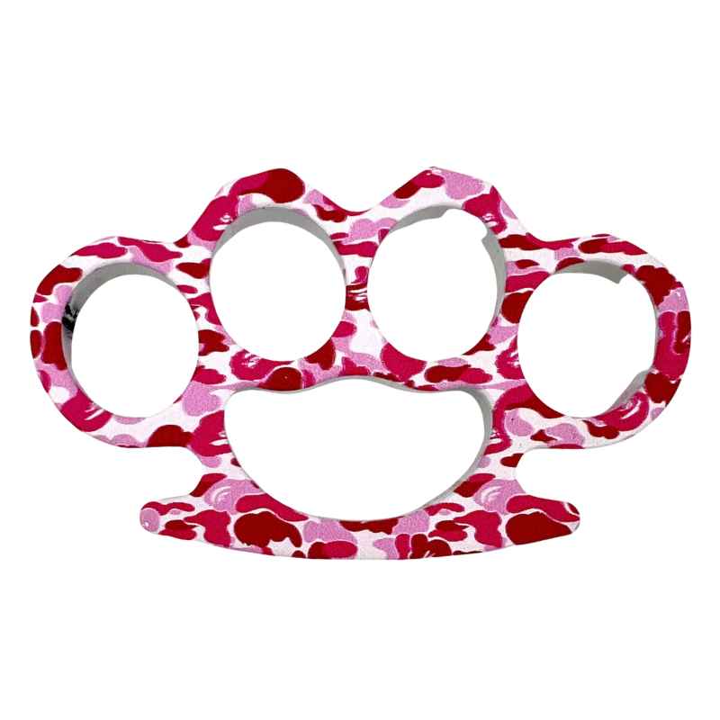 Pink Camoflauge Knuckle Ring Impact Self Defense - Tophatter Daily Deals