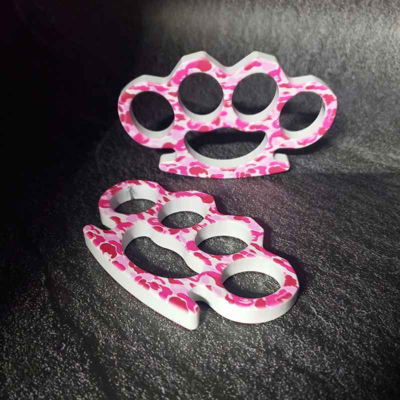 Pink Camoflauge Knuckle Ring Impact Self Defense - Tophatter Daily Deals