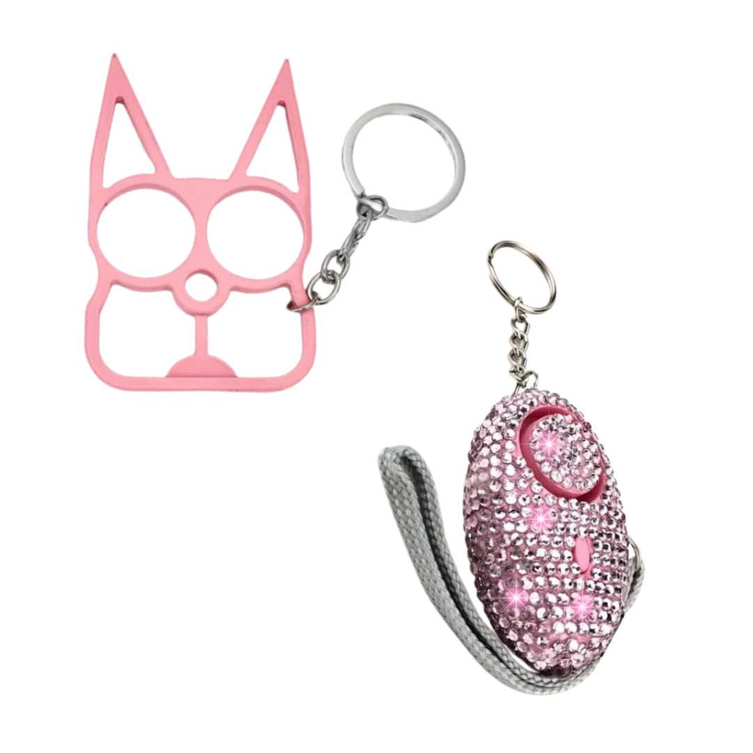 Glam Shield Personal Self-Defense Keychain Duo Pink Package Deals - Tophatter Daily Deals