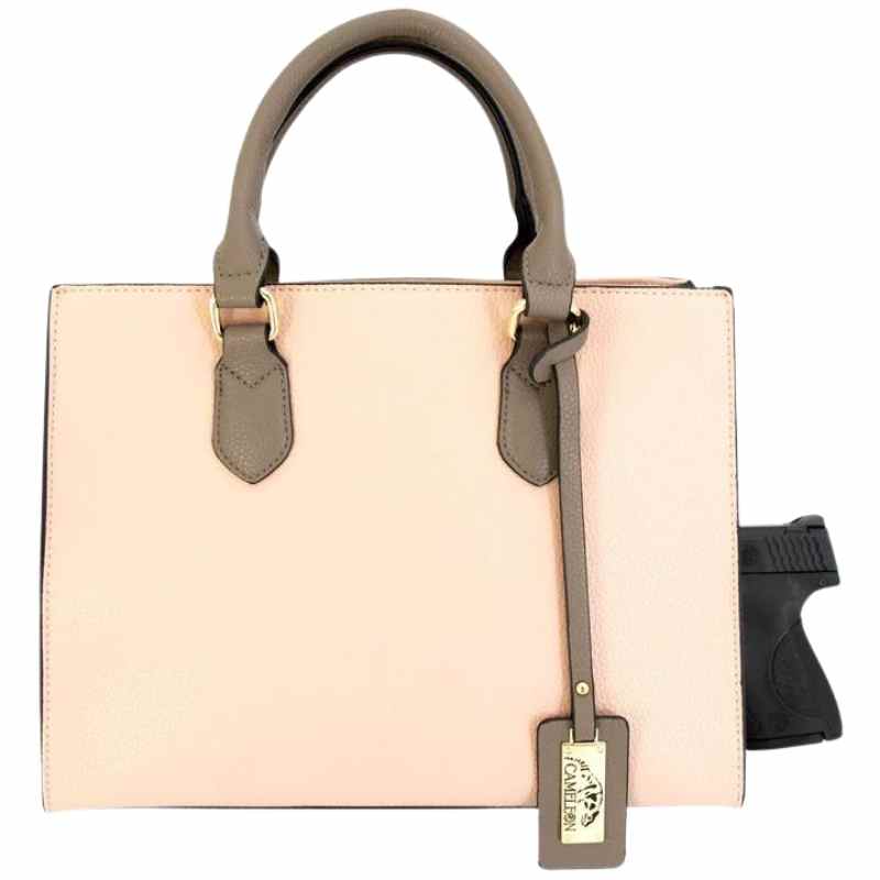 Cameleon® Remi Conceal Carry Handbag with Adjustable Strap Handgun Purses - Tophatter Daily Deals