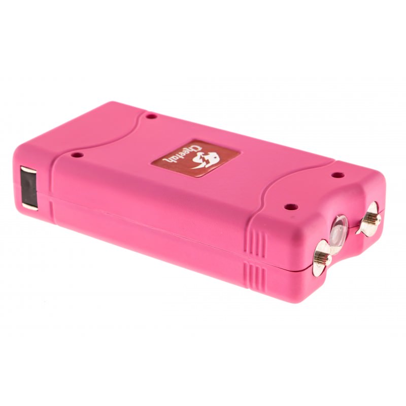 Pink Max Power 10 Million Volt Stun Gun Rechargeable LED Light Self Defense Collectible Weapons - Tophatter Daily Deals