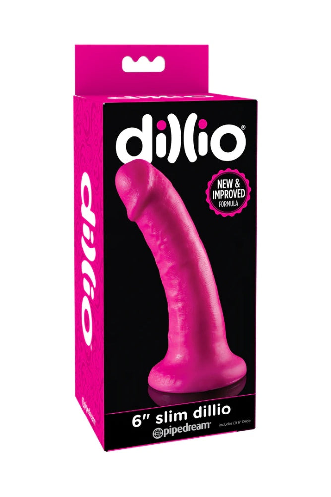 Pipedream - Dillio - Slim Realistic Dildo - 6 inch - Pink Sex Toy - Tophatter Daily Deals