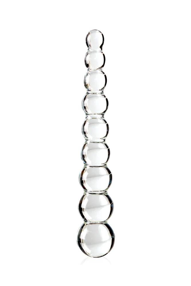Pipedream - Icicles - No. 2 - Beaded Glass Dildo - Clear Sex Toy - Tophatter Daily Deals