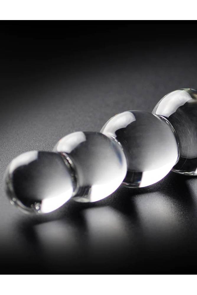 Pipedream - Icicles - No. 2 - Beaded Glass Dildo - Clear Sex Toy - Tophatter Daily Deals