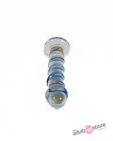 Pipedream - Icicles - No. 5 - Textured Curved Glass Dildo - Clear/Blue Sex Toy - Tophatter Daily Deals