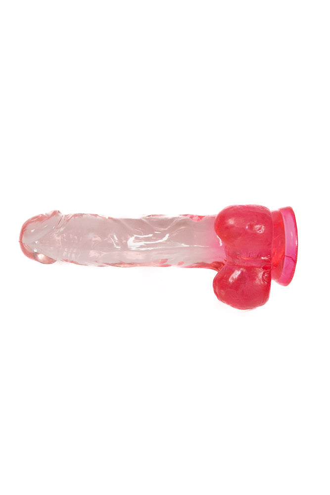 Pipedream - King Cock - 6 inch Clear Realistic Cock with Balls - Pink Sex Toy - Tophatter Daily Deals
