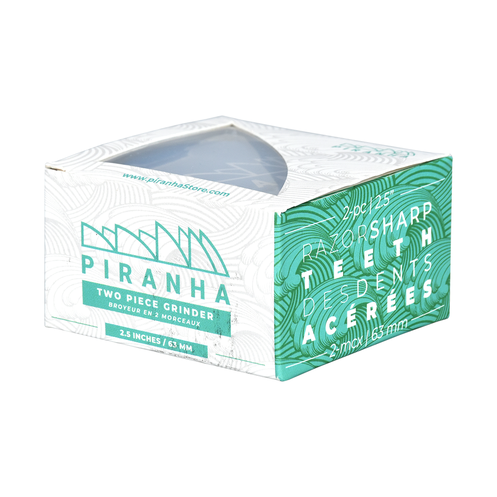 Piranha Aluminum Grinder | 2pc | 2.5" Grinders - Tophatter Daily Deals