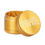 Piranha Aluminum Grinder | 3pc | 2" Golden Metal Grinders - Tophatter Daily Deals