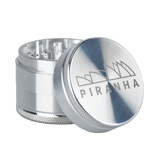Piranha Aluminum Grinder | 3pc | 2" Silver Metal Grinders - Tophatter Daily Deals