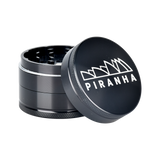 Piranha Aluminum Grinder | 3pc | 2.2" Black Metal Grinders - Tophatter Daily Deals