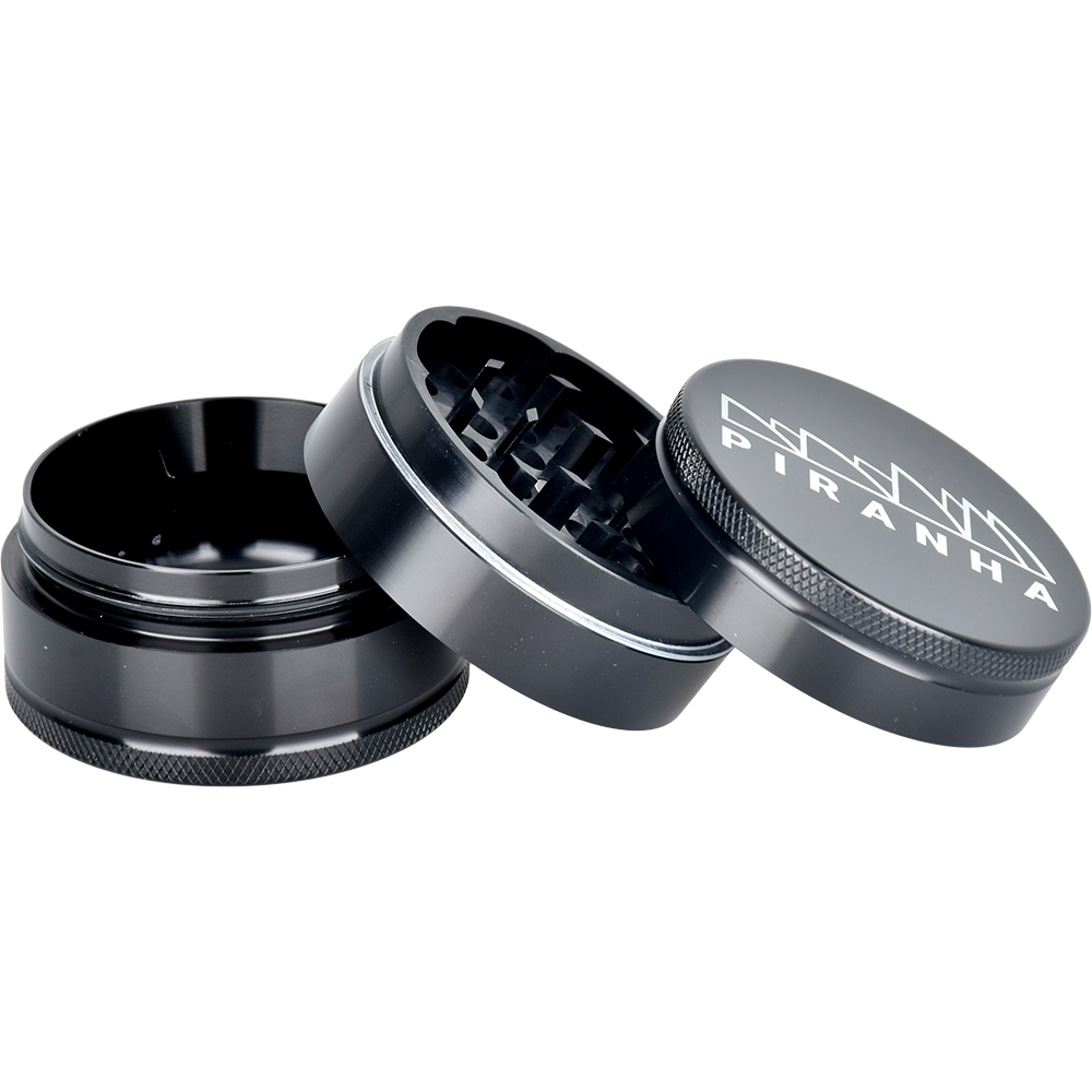 Piranha Aluminum Grinder | 3pc | 2.2" Grinders - Tophatter Daily Deals
