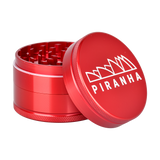 Piranha Aluminum Grinder | 3pc | 2.5" Red Metal Grinders - Tophatter Daily Deals