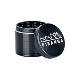 Piranha Aluminum Grinder | 4pc | 2" Black Metal Grinders - Tophatter Daily Deals