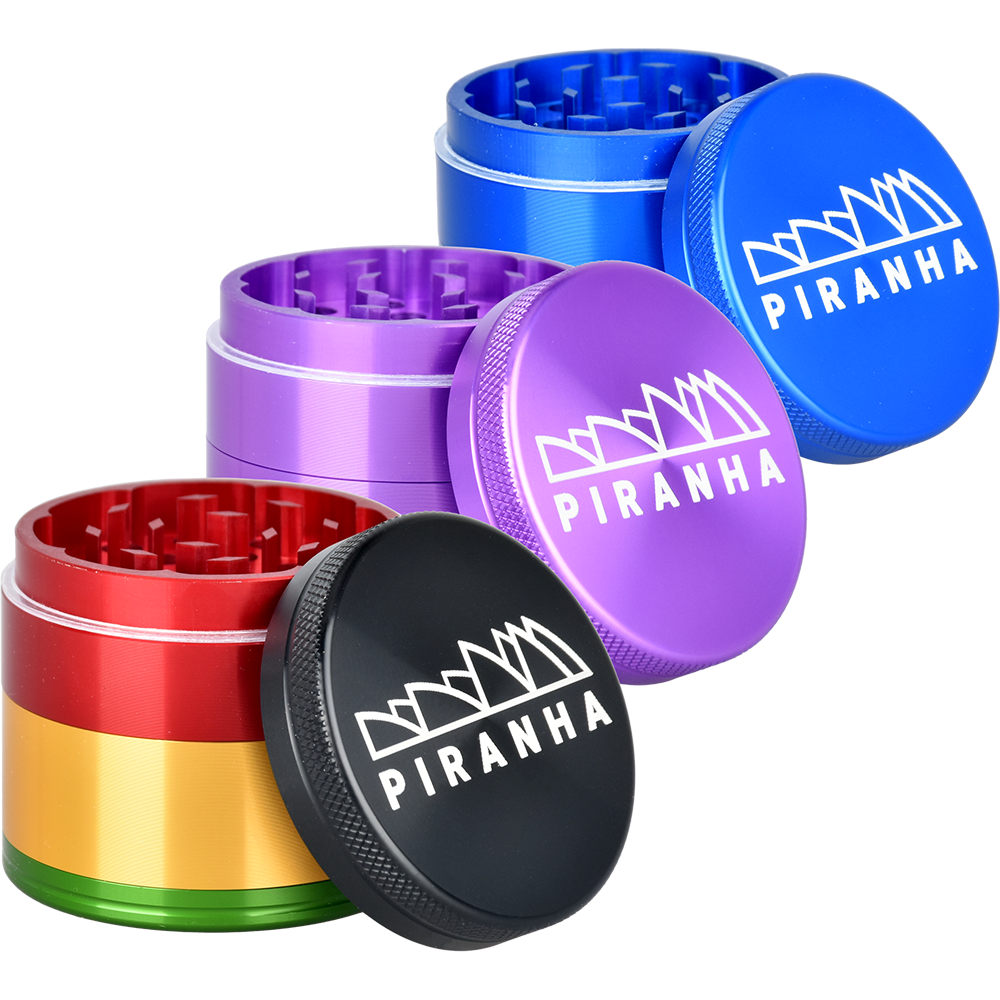 Piranha Aluminum Grinder | 4pc | 2" Grinders - Tophatter Daily Deals