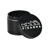 Piranha Aluminum Grinder | 4pc | 2.2" Black Metal Grinders - Tophatter Daily Deals
