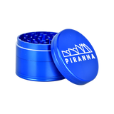 Piranha Aluminum Grinder | 4pc | 2.5" Blue Metal Grinders - Tophatter Daily Deals