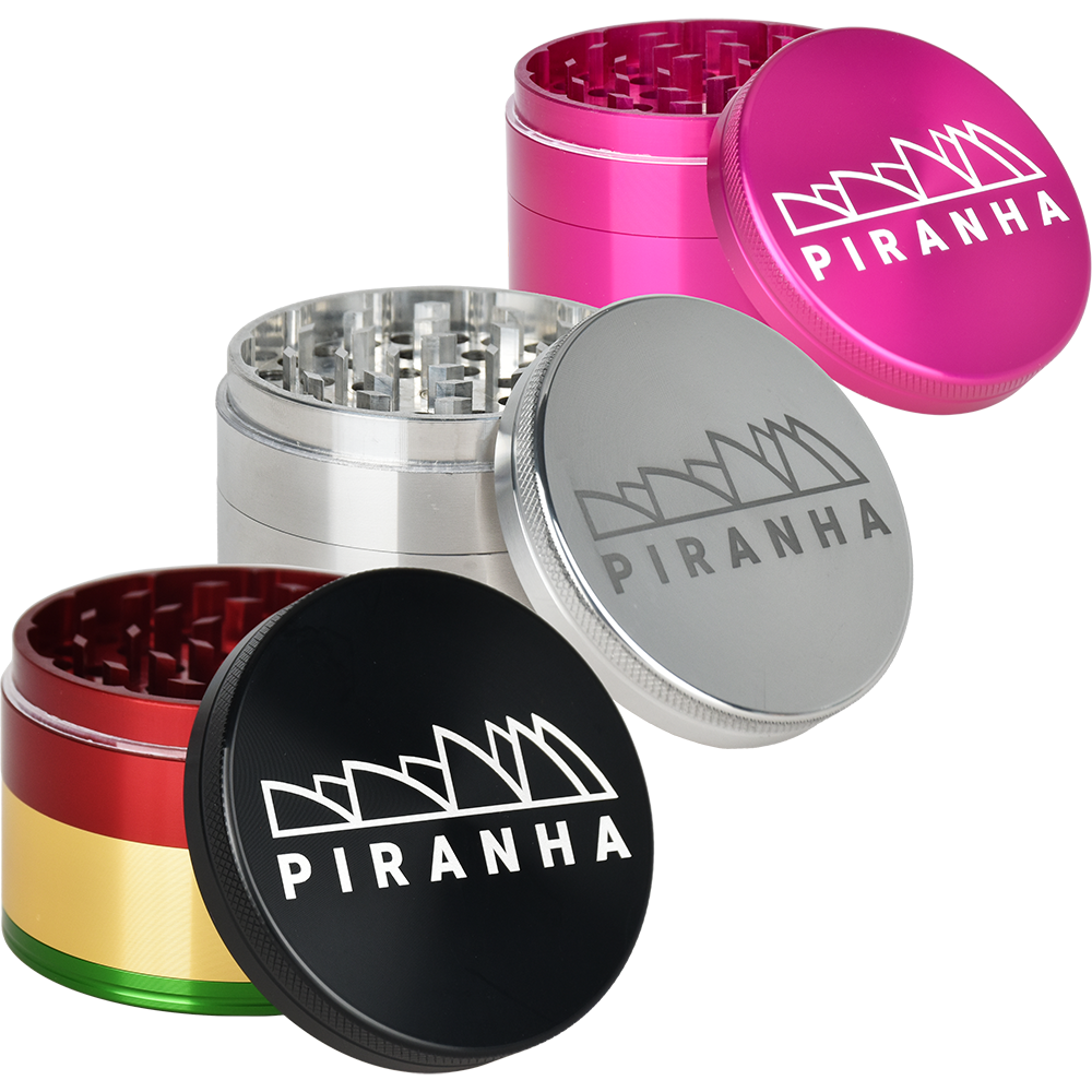 Piranha Aluminum Grinder | 4pc | 2.5