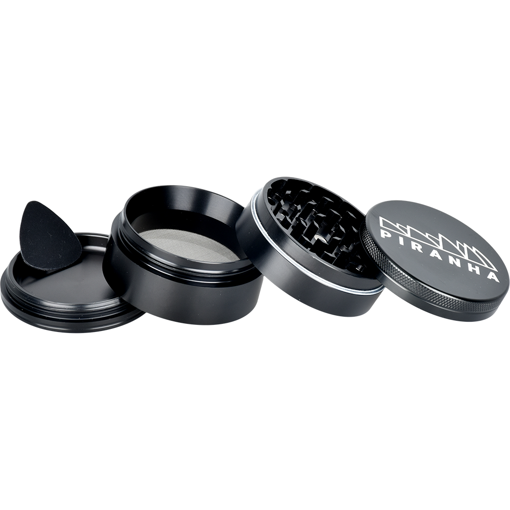 Piranha Aluminum Grinder | 4pc | 2.5" Grinders - Tophatter Daily Deals