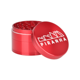 Piranha Aluminum Grinder | 4pc | 2.5" Red Metal Grinders - Tophatter Daily Deals