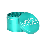Piranha Aluminum Grinder | 4pc | 2.5" Turquoise Metal Grinders - Tophatter Daily Deals