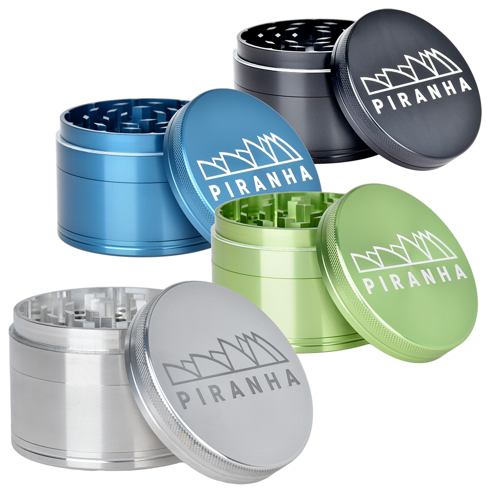 Piranha Aluminum Grinder | 4pc | 3" Grinders - Tophatter Daily Deals