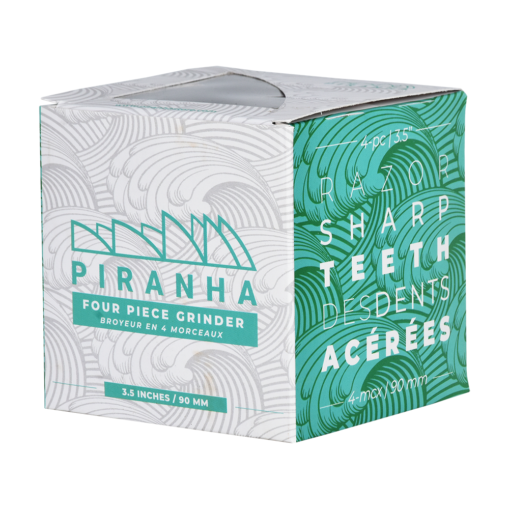 Piranha Aluminum Grinder | 4pc | 3.5" Grinders - Tophatter Daily Deals