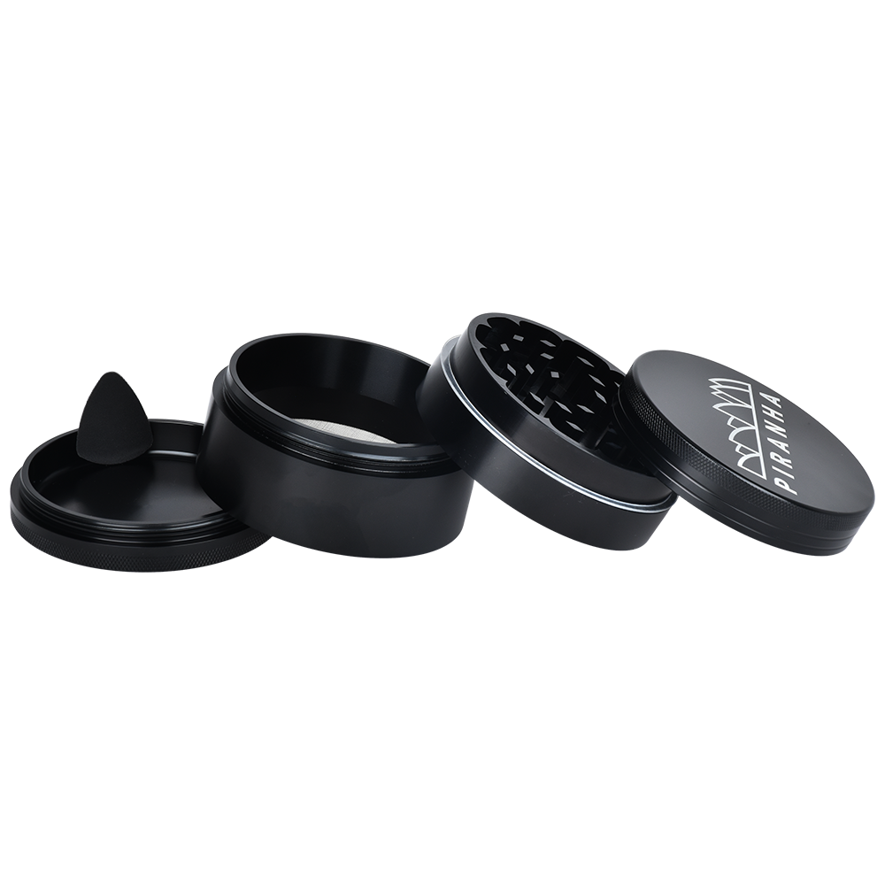 Piranha Aluminum Grinder | 4pc | 3.5" Grinders - Tophatter Daily Deals