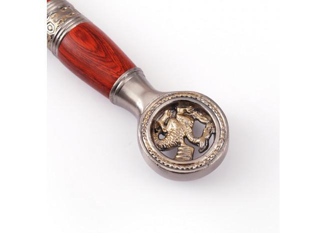 Saint George the Dragon Slayer Damascus Steel Medieval Sword swords - Tophatter Daily Deals