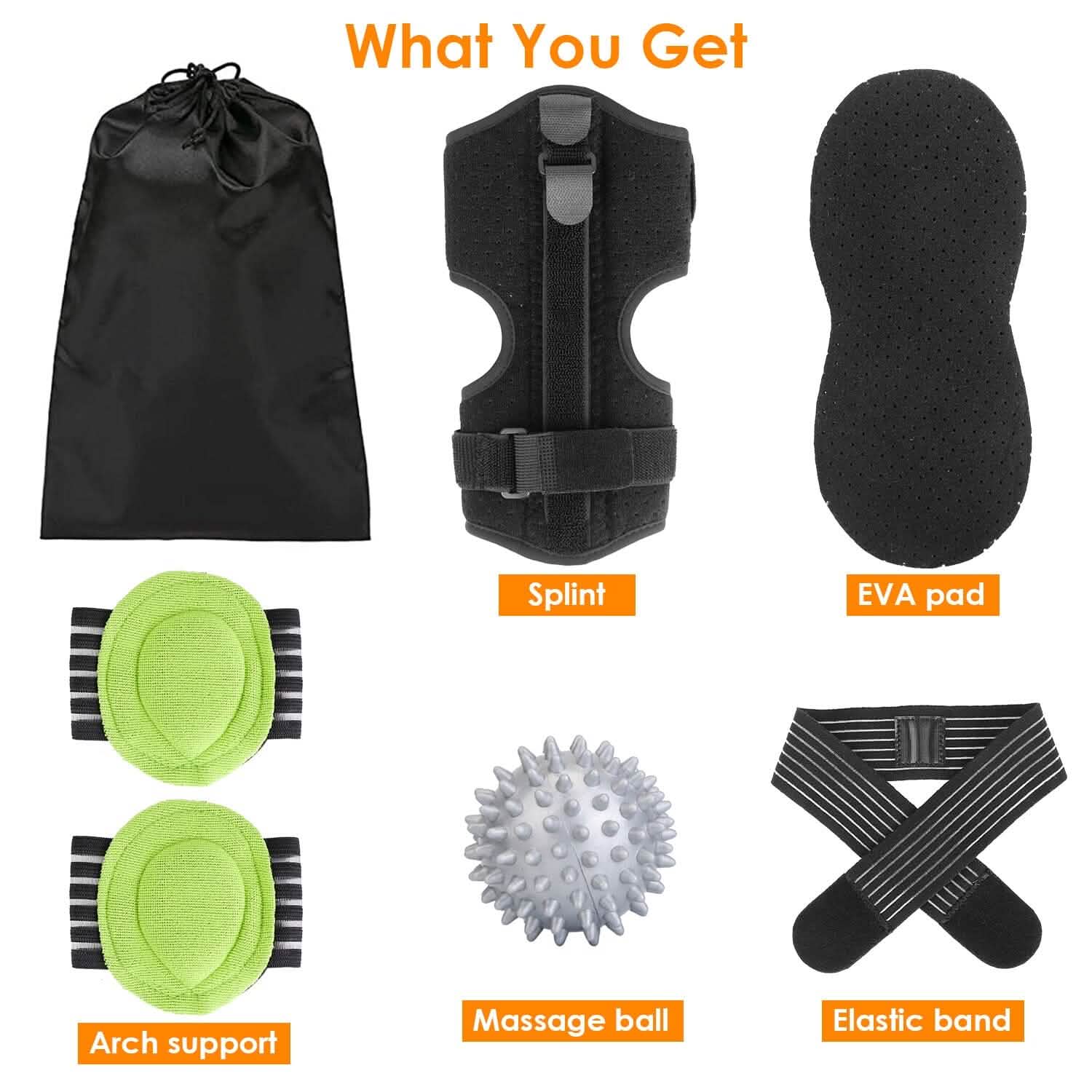 Plantar Fasciitis Night Splint Adjustable Foot Orthotic Brace Health & Wellness - Tophatter Daily Deals