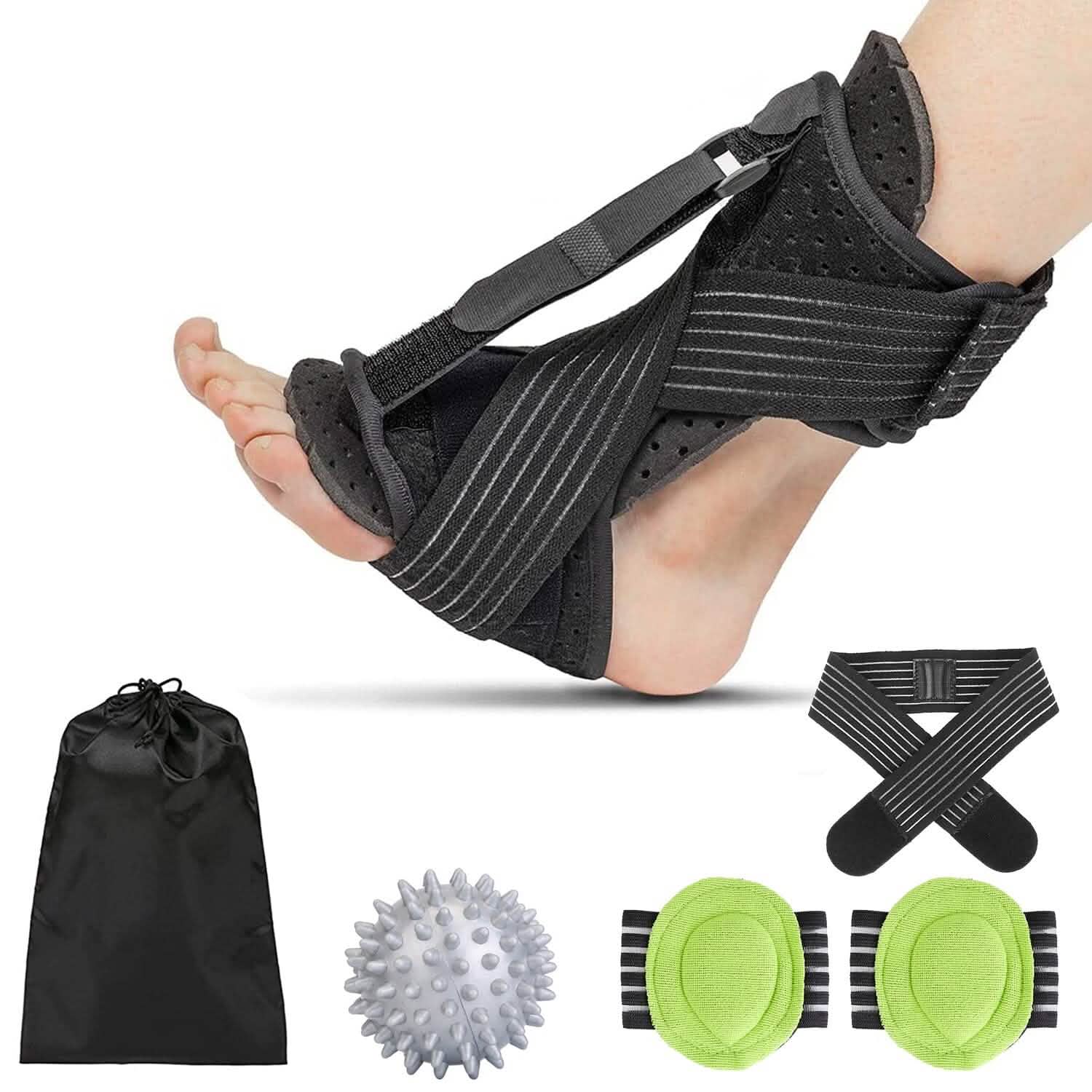 Plantar Fasciitis Night Splint Adjustable Foot Orthotic Brace Health & Wellness - Tophatter Daily Deals