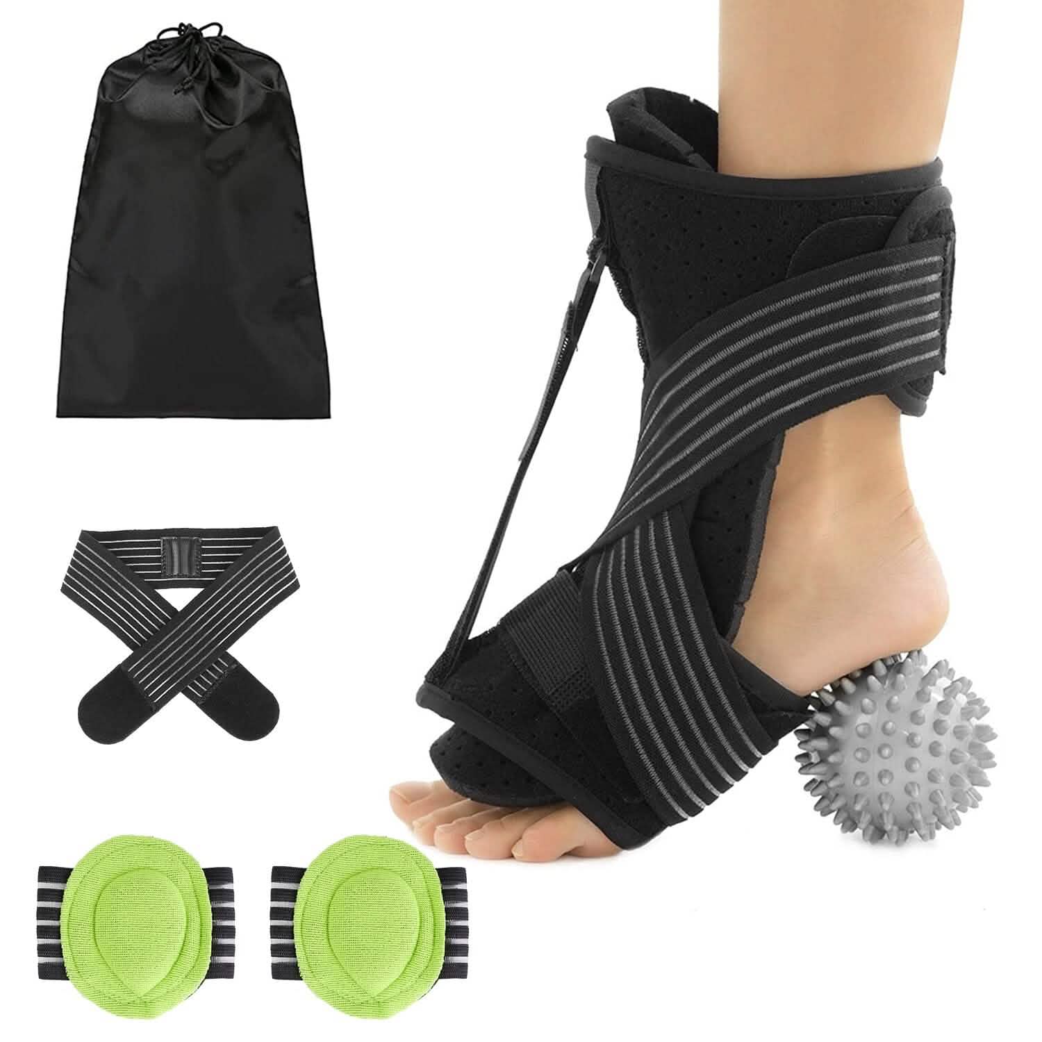 Plantar Fasciitis Night Splint Adjustable Foot Orthotic Brace Health & Wellness - Tophatter Daily Deals