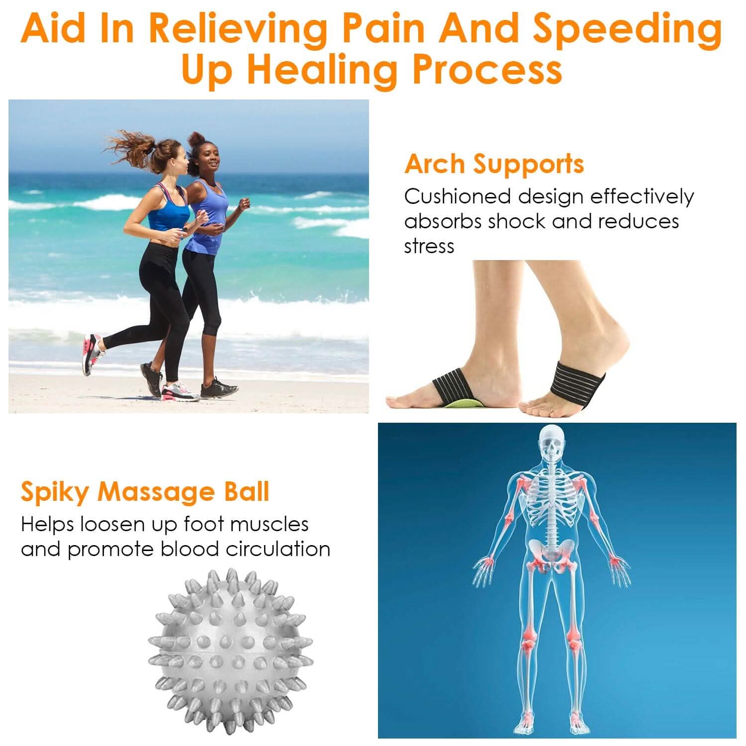 Plantar Fasciitis Night Splint Adjustable Foot Orthotic Brace Health & Wellness - Tophatter Daily Deals