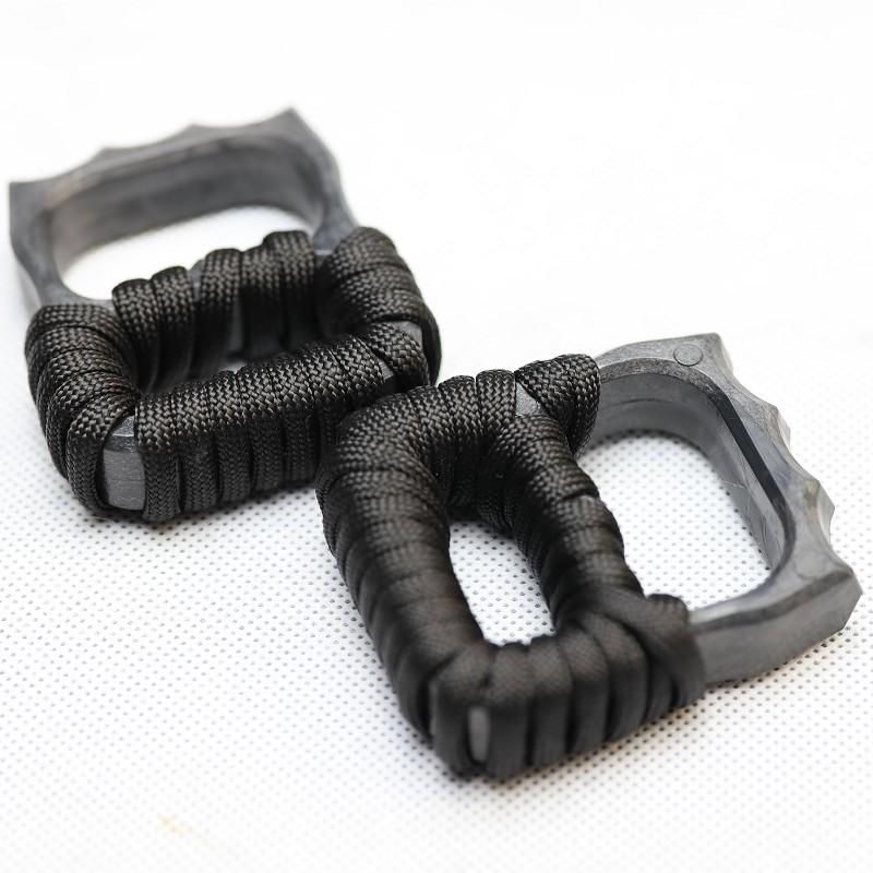 One Pair ABS Plastic Two Finger Brass Knuckles Brass Knuckles - Tophatter Daily Deals